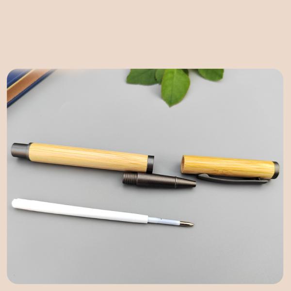 Office School Pen Bamboo Unisex Pens Plugs for Environmentally Friendly Signature