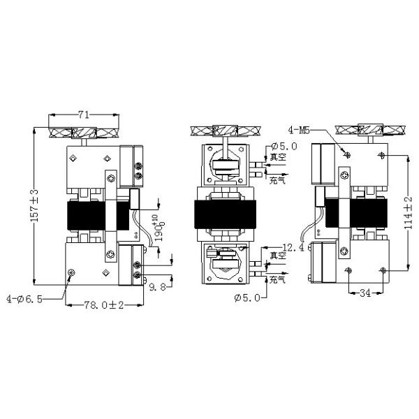 AIRJET Double pump head 220V electric mini AC air pump 6030-220A