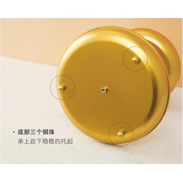 Anti Rust Double Tier 31cm Height Steel Fruit Basket