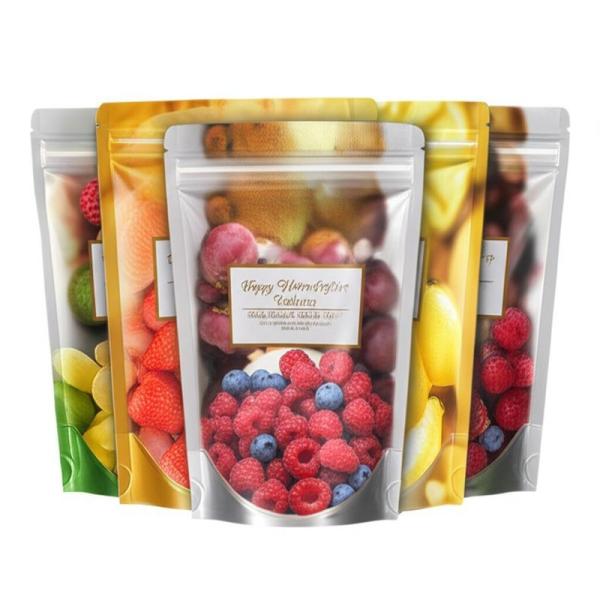 Eco-Friendly Stand Up Bags For Dried Fruits Packaging With Oxygen-Barrier And Full-Color Printing.
