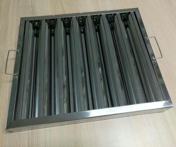 Indoor Baffle Grease Filters Stainless Steel Baffle Filters For Commercial Hoods