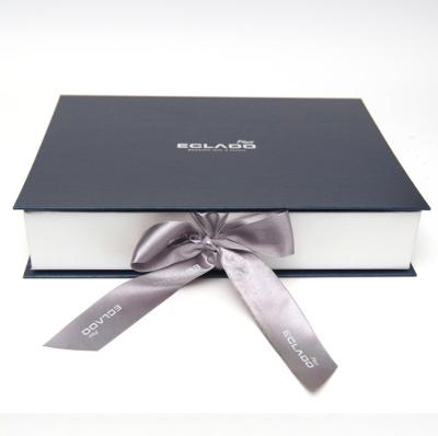 Personalize caixas de presente de apresentação do estilo do livro da caixa de papel do pacote com tampas