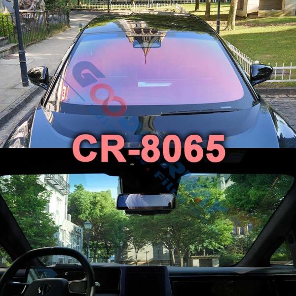 83% CR-8065 Red Sunshine Chameleon Film para visão clara do carro 2mil