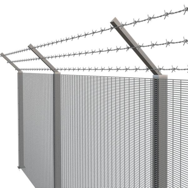 Y Type Galvanized Steel  Airport Security Fencing PVC Coated