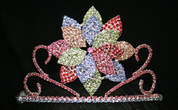 Spring 3D flowers for Easter pageant crowns custom flowers crowns lovely girls pageant crowns and tiaras pai crown