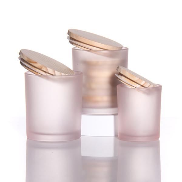 Home Decoration Custom Glass Empty Glass Candle Jars With Lid