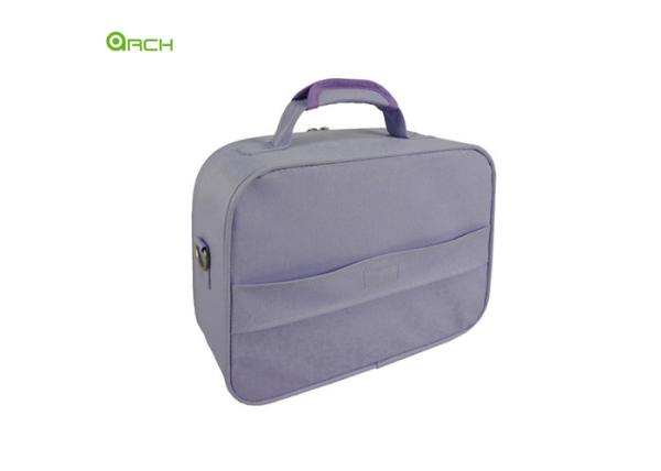 600D Polyester Cosmetic Vanity Duffle Travel Luggage Bag with One Pocket