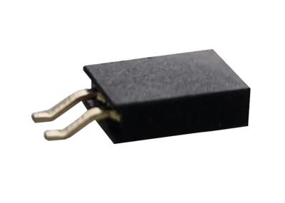Tipo fêmea conector horizontal de SMT do encabeçamento da única fileira preta do passo de 2,0 milímetros