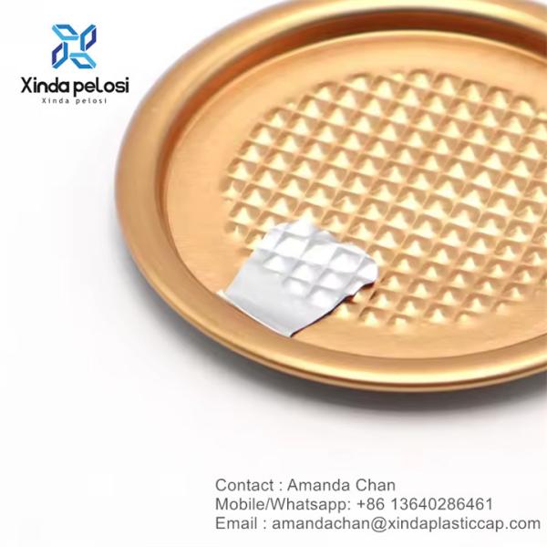 End Aluminum Lids Easy Open Aluminum Foil Peel Off End For Cans