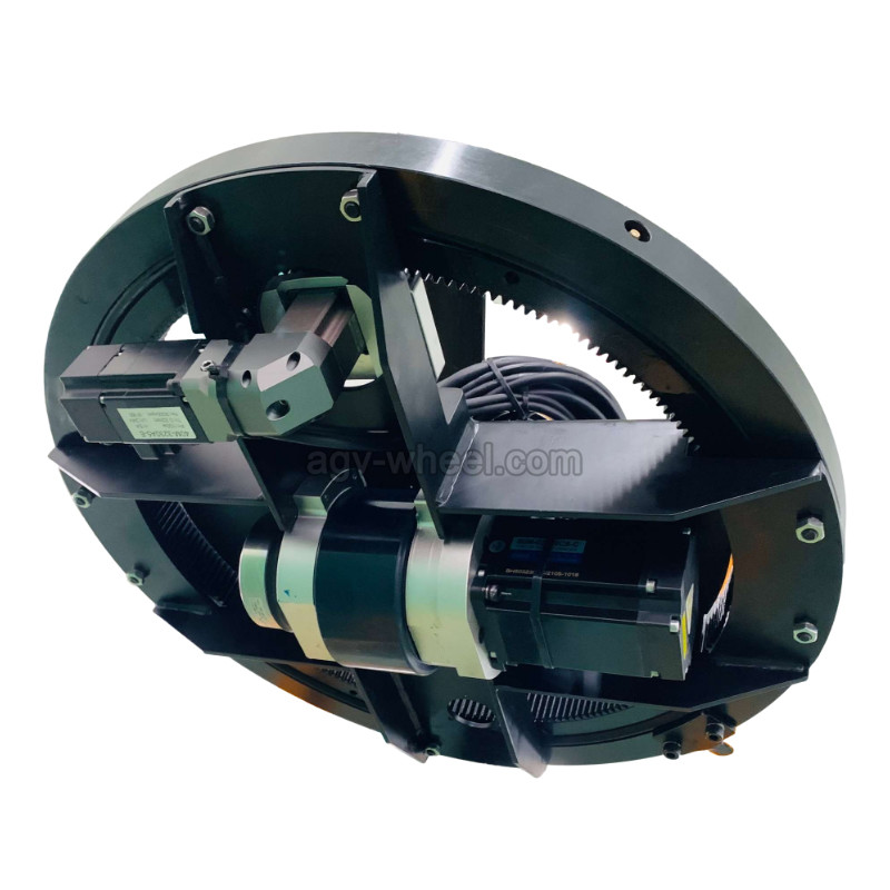 Черная структура поддержки колеса привода AGV мотора 30L 400W двойная