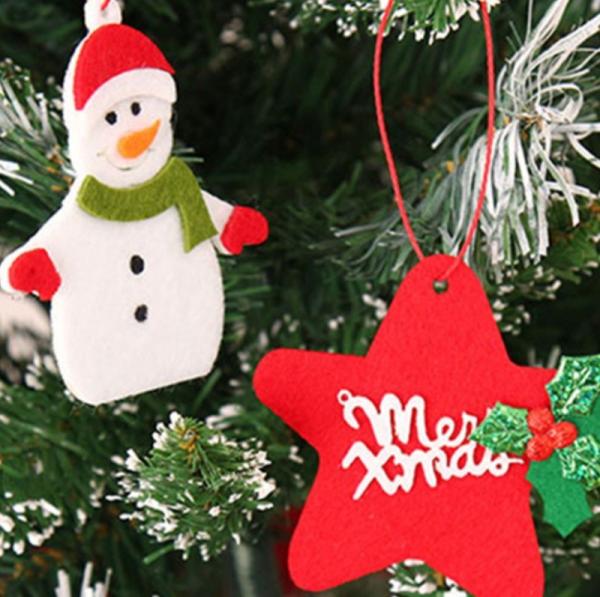 Educational DIY Felt Christmas Party Crafts Home Door Decoration Gifts For Kids