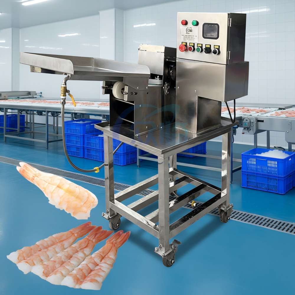 90Pcs/Min Shrimp Peeler And Deveiner Machine CE Certification