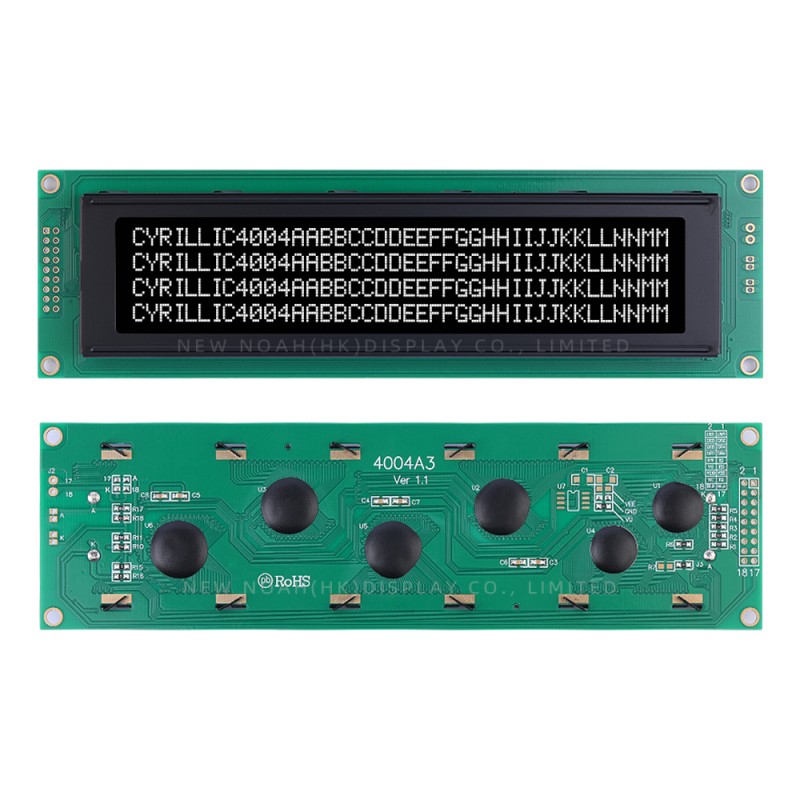 Cyrillic BTN Black Film 4004A3 4X40 4004 18PIN LCM Parallel Port ST7066U Character LCD Screen