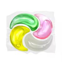 Les vêtements de lavage à 4 cavités de 12 g en forme de gel de parfum durable en couleur personnalisée pour les vêtements détergents