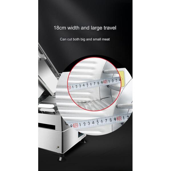 Fully Automatic Meat Slicer Machine Frozen Meat Cutting Stroke 0-18cm Thickness 0-7mm