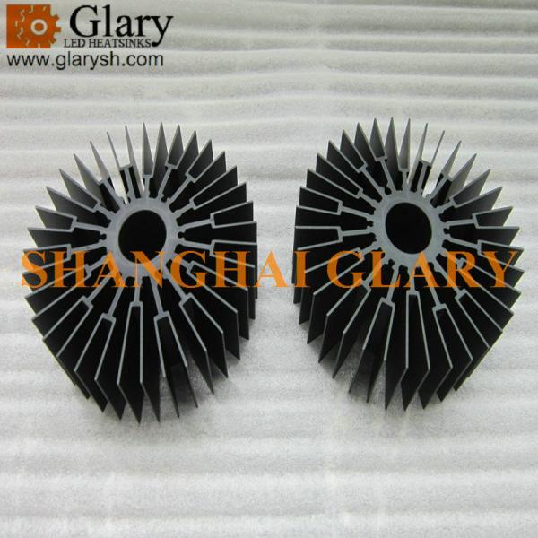 GLR-HS-443 150mm round aluminum extrusion heatsink profile, 5.91 led cooler