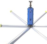 grande fan industrielle du plafond HVLS de circulation d'air de 16feet 6m dans des clubs de santé 6 lames 220Volts