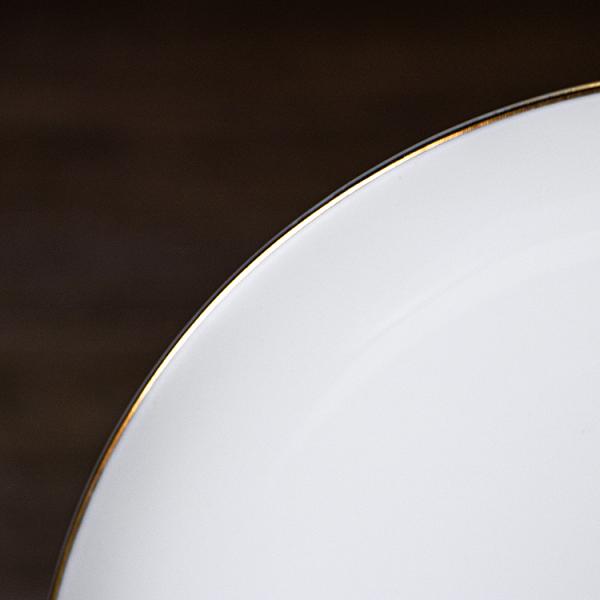 Colored Porcelain Dinnerware Gold Trim 4pcs Ceramic Cup And Plate
