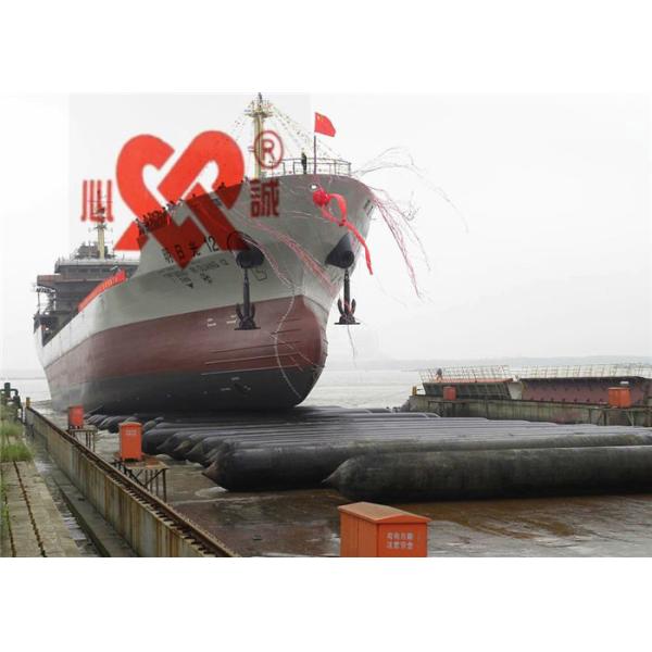 Cylindrical Shape Ship Launching Airbags High Pressure 24 Months Warranty