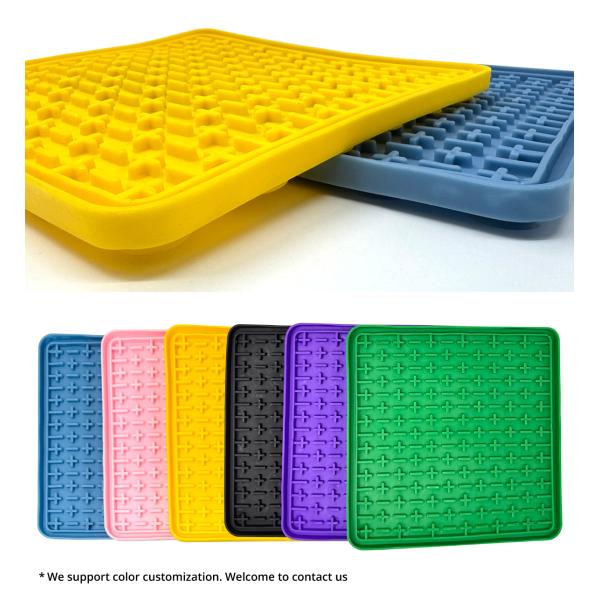 Tapete para lamer de silicona plegable para perros apto para lavavajillas con ventosas