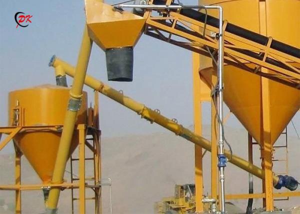 Small Cement Auger Screw Conveyor  Inclined Tubular Hopper Concrete Powder Worm