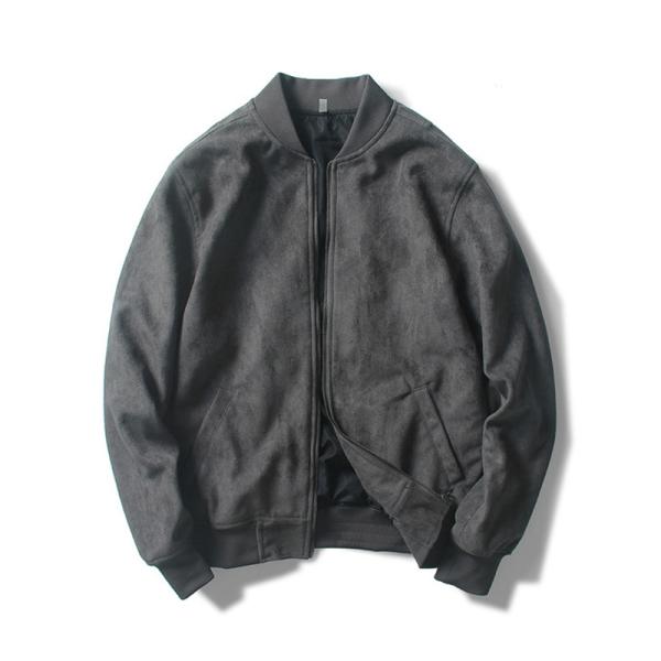 Куртки бомбардировщика застежка-молнии кожи замши хлопка изготовленного на заказ логотипа изготовителя фабрики OEM причинные тонкие подходящие вверх