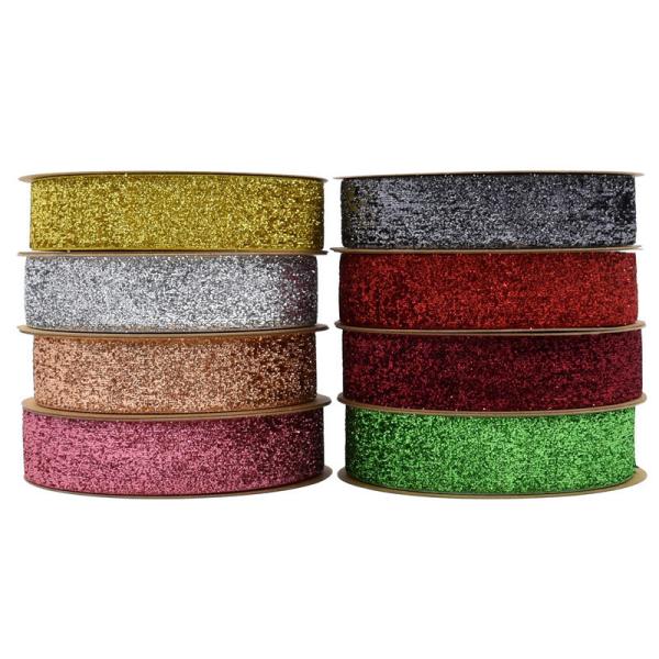 25 мм блестящая блестящая бархатная лента окрашенная оливково-зеленая бархатная лента