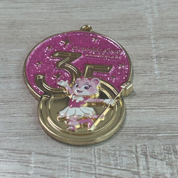 Hello Kitty Apple Shaped Gold Enamel Pin, Sanrio Character Collectible Lapel Pin