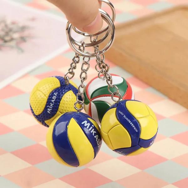 PVC Volleyball Keychains Gifts Beach Ball Sport For Players Sports