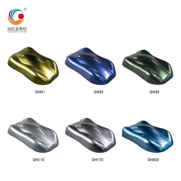 Colored Holographic Mica Powder Epoxy Pearlescent Pigment For Bulk Paint