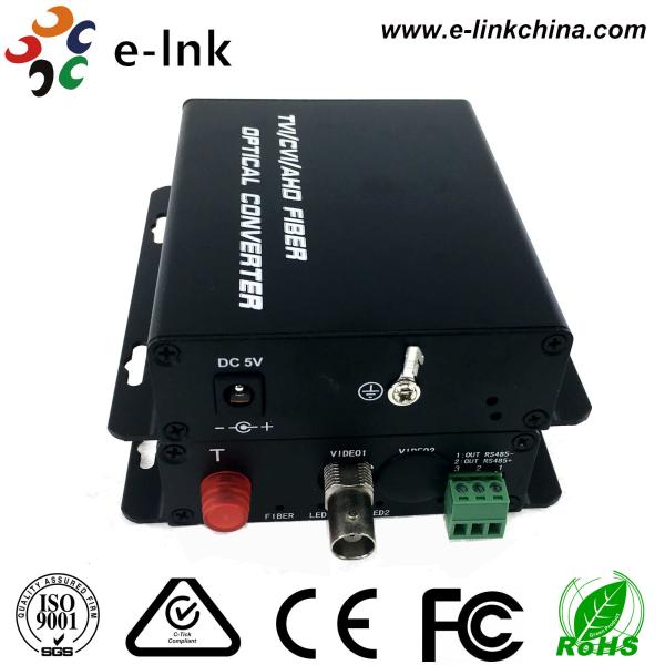 Canal HD-AHD/HD-CVI/HD-TVI /CVBS 4 do conversor 1 da fibra de Ahd do cabo coaxial em 1
