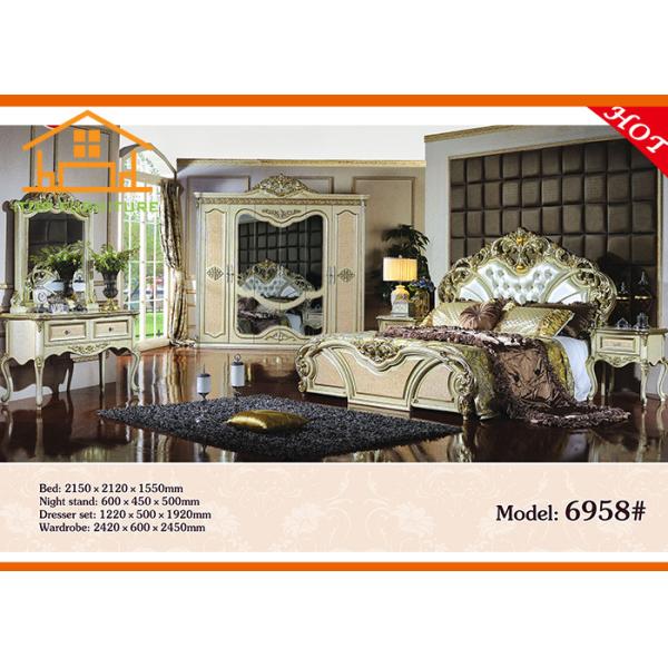 Single Queen King Antique Appearance Wood carving European luxury size fancy Chinese manufacturer bedroom furniture sets