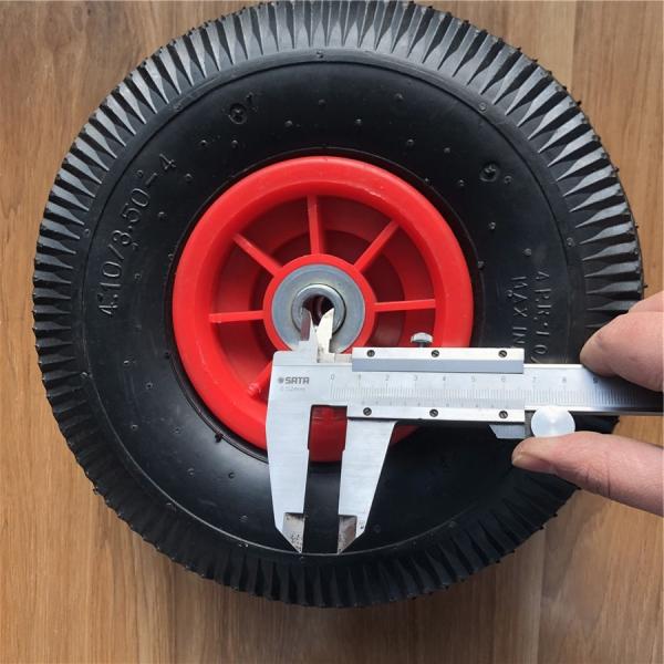 350-4 10 Inch Solid Rubber Wheels Plastic Rim