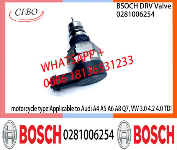 Válvula de controle 0281006254 da válvula 0281006254 de BOSCH DRV aplicável a Audi A4 A5 A6 A8 Q7, VW 3,0 4,2 4,0 TDI