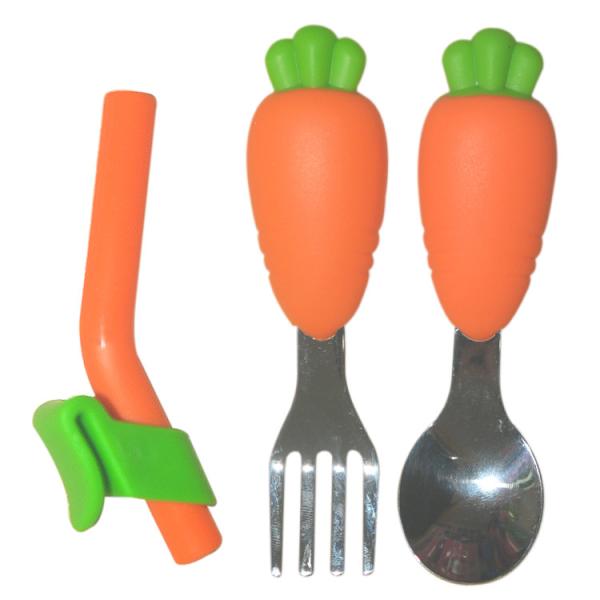 6 Pcs Sets Silicone Baby Feeding Plates Nontoxic Dishes With Cup Bib Plate Bowl Fork Spoon