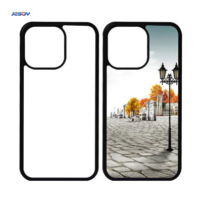 2D Sublimation Blank DIY TPU Customized Shockproof Phone Case for iphone Samsung