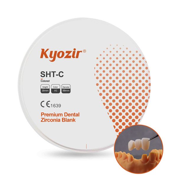 Dental Lab Pre Shaded Zirconia Blocks Super Transmittance High Strength 1100MPa