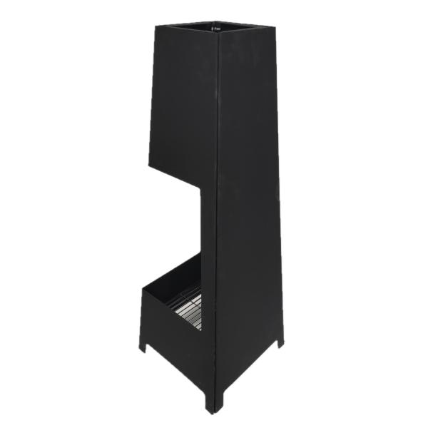 Outdoor Camping Carbon Steel Trapezoidal Power Coated  Wood Burning Stove