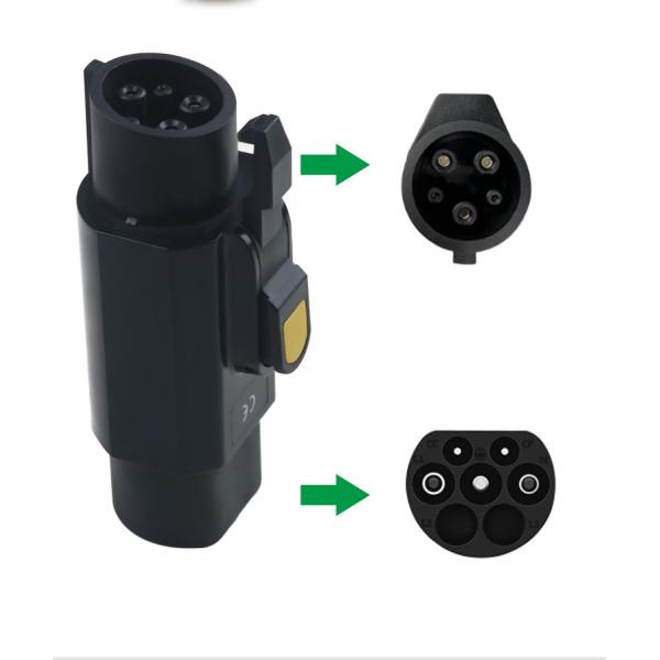 Highly Electric Vehicle Charger Type 1 Male Adapter To Type 2 Female Ev Adapter Convertor Sae J1772 Type1 To Type2 Adapter