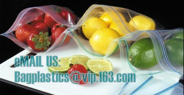 resealable, reclosable trasnparent freezer plastic k bag, Reclosable Grip Zip Smell