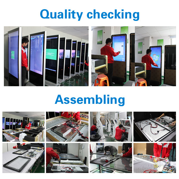 A barra esticada 28 polegadas LCD indica o quiosque do Signage de Digitas para ônibus e estações de metro