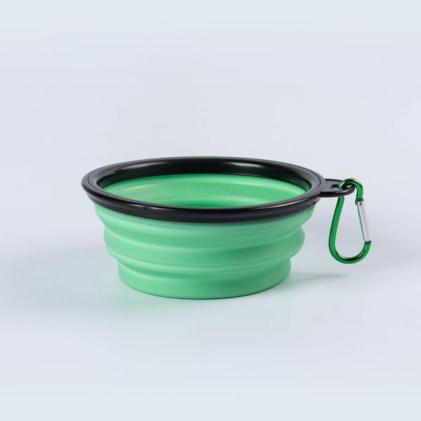Pet Bowls Collapsible TPE Foldable Silicone Dog Food Feeding Bowl Travel Rounded Item Type