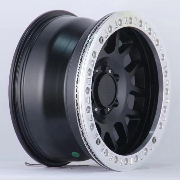 Off Road Wheels 6x1397 ET-30 Rims 4x4 TRD Beadlock Alloy Rims Steel Wheels Fits Y60 Y61 LC70 LC75 HJ60 LC80