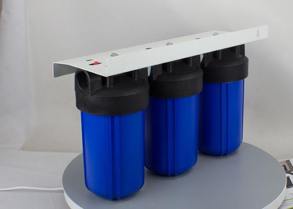 10'' big blue  whole house  water filter housings with  triple sump 1'' port
