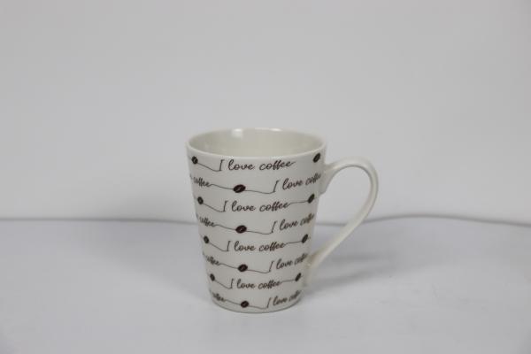 Ceramic Drinkware 310cc Ceramic New Bone China Mug  with Customized Decals Design
