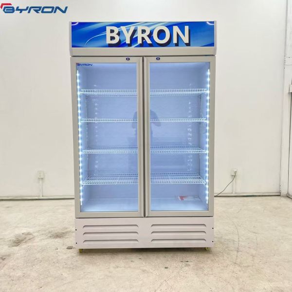 Direct Cooling Single Door Display Fridge Commercial Beverage Fridge