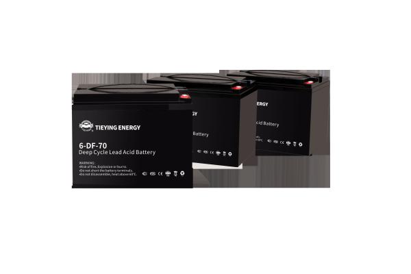 ISO9001 Batterie au plomb à l'acide 12v 70ah 6-DF-70 pour tricycle électrique