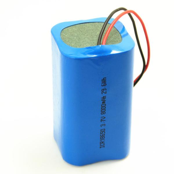 Small 18650 1s4p Li Ion Battery Pack 3.7v 8000mah For Digital Products Medical Device