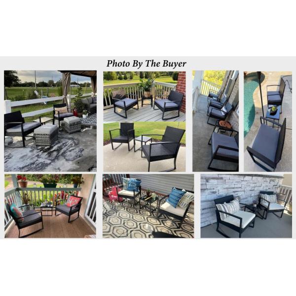 Outdoor Patio Furniture Sets Patio Set Rattan Chair Wicker Sofa Conversation Set Patio Chair Backyard Lawn