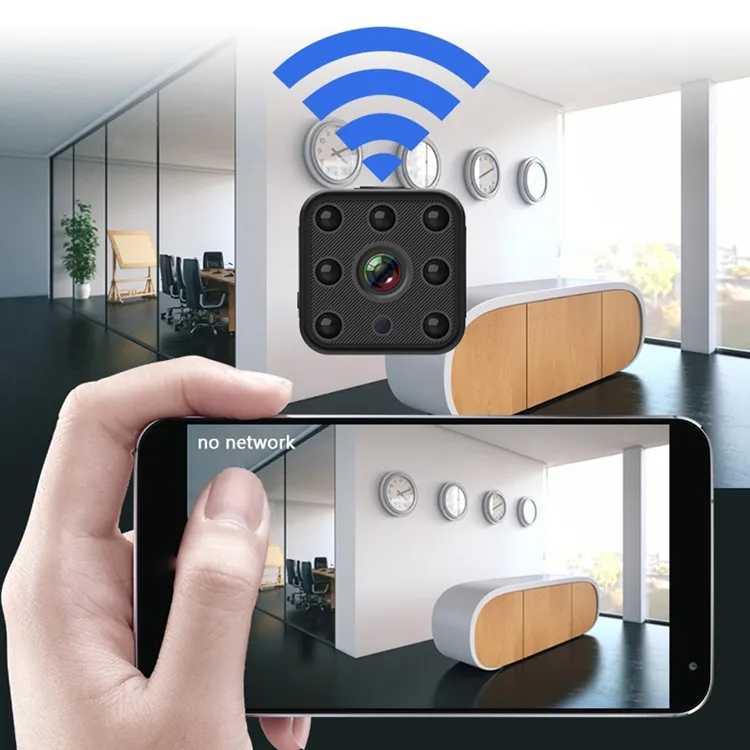 Телефон камеры слежения 1920x1080P 900mAh CCTV мини WiFi карты SD удаленный